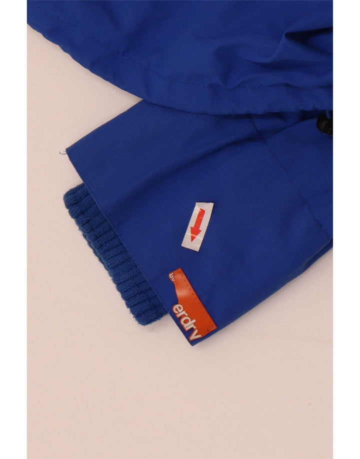 Jaqueta de chuva feminina Superdry UK 12 nylon azul médio