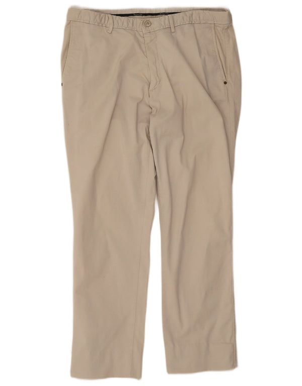 Calça Chino Masculina Slim Massimo Dutti UE 44 Grande W34 L26 Bege
