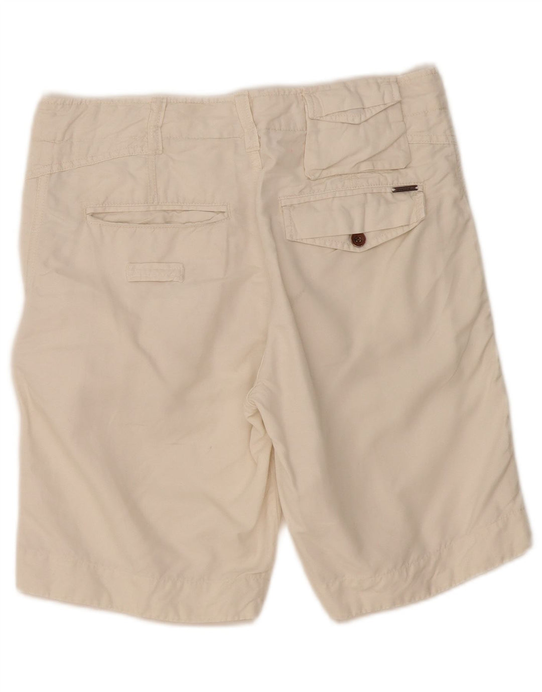 Shorts cargo feminino Diesel W31 médio algodão branco