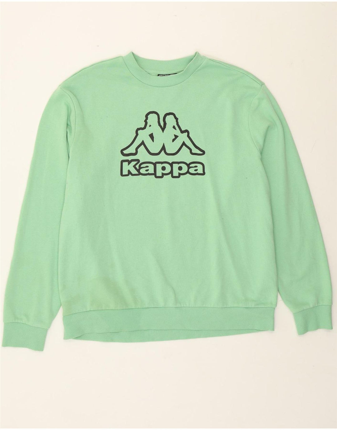 Kappa moletom gráfico masculino jumper 2XL algodão verde