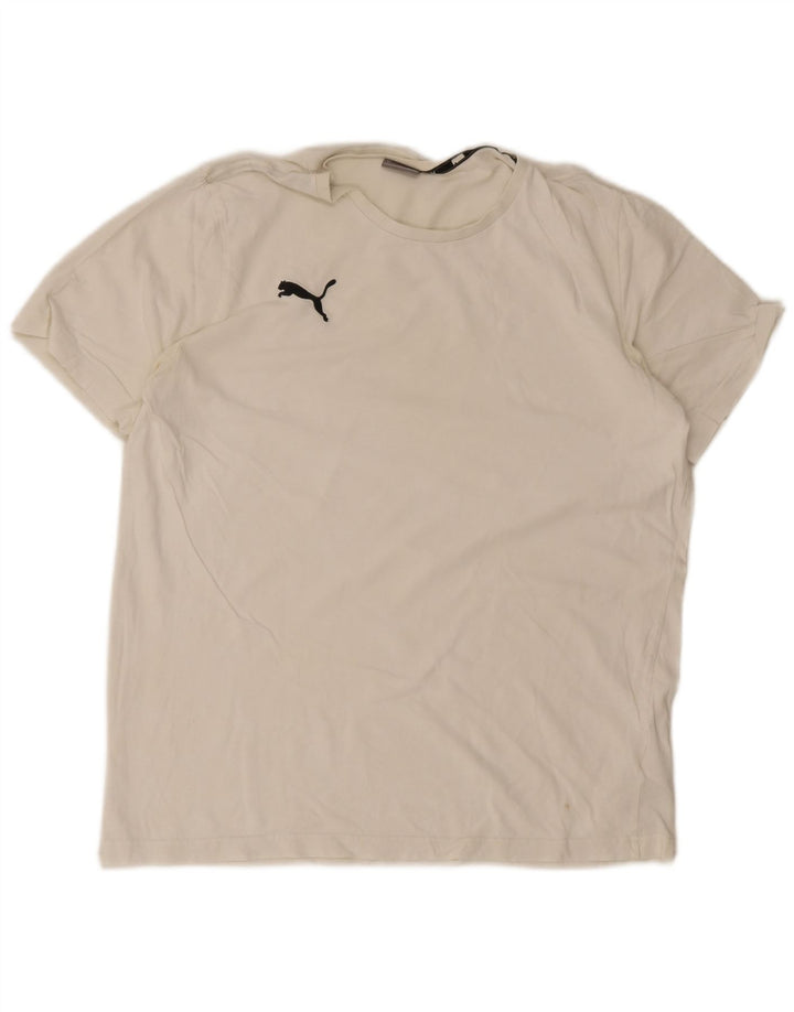 Camiseta masculina Puma grande algodão branco