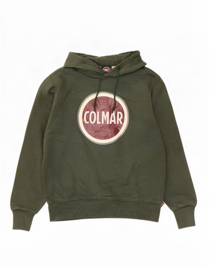 Suéter com capuz gráfico masculino Colmar verde médio