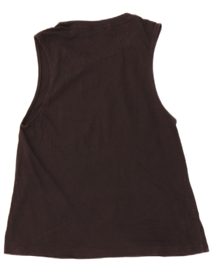 Adidas Womens Graphic Vest Top UK 12 Médio Preto
