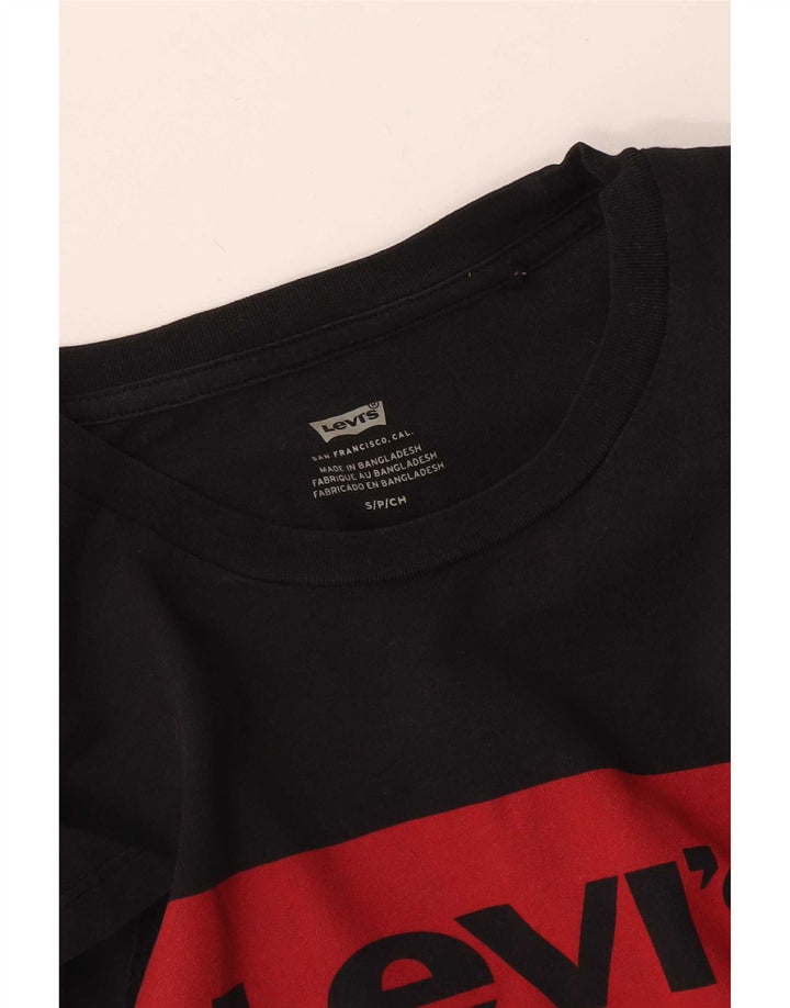 Camiseta gráfica masculina Levi's pequena preta