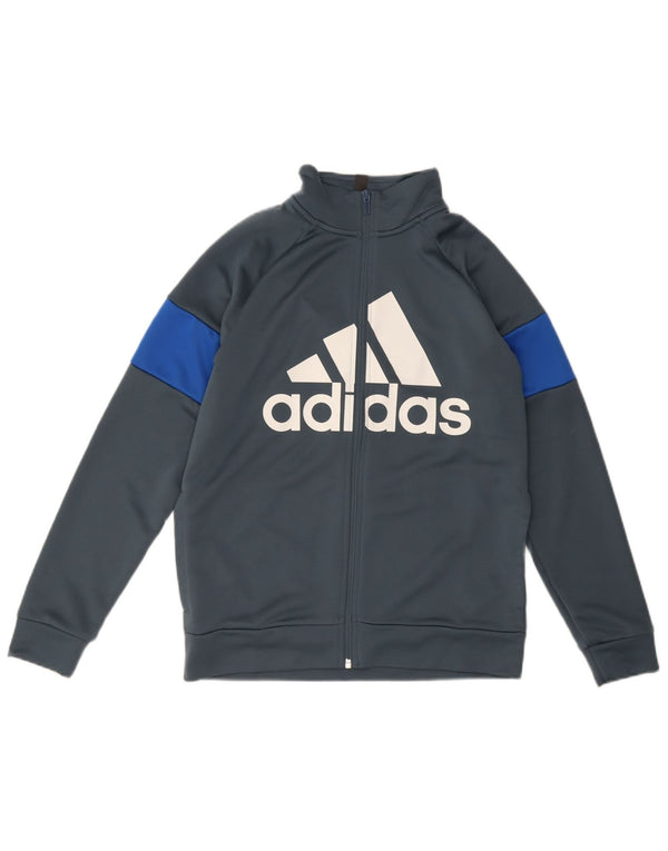 Jaqueta Adidas Meninos Treino Top 13-14 Anos Cinza Colourblock Esportes