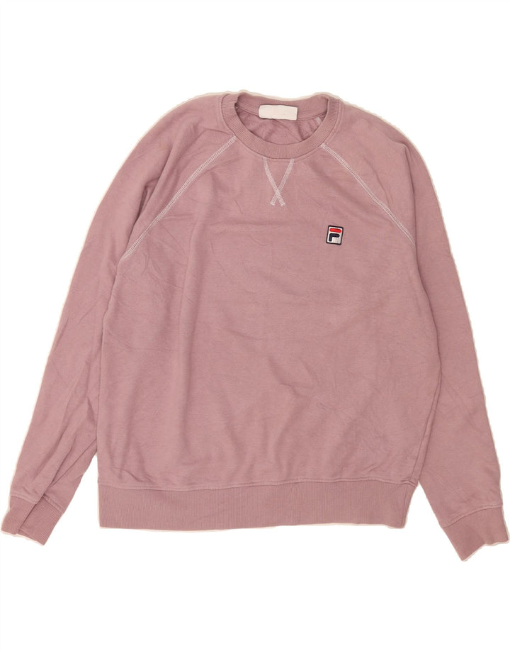 FILA Womens Sweatshirt Jumper UK 16 Large Purple Cotton Vintage Fila and Second-Hand Fila from Messina Hembry 