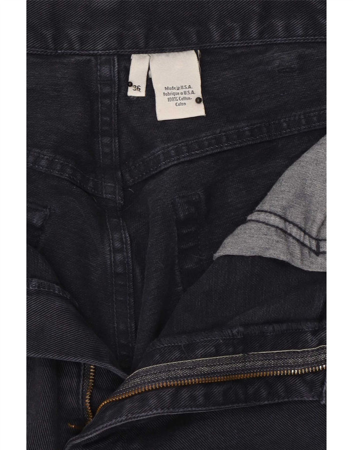 Calça jeans reta masculina Calvin Klein W36 L33 azul marinho algodão
