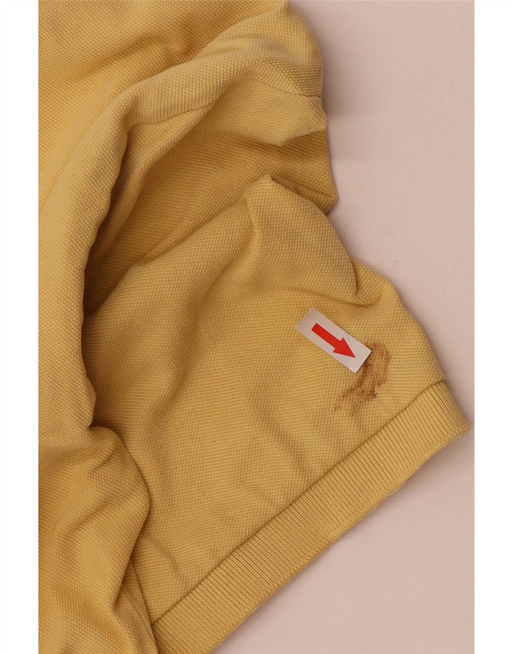 Camisa polo masculina Asics grande algodão amarelo