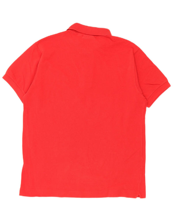 Camisa polo masculina Lacoste Classic Fit tamanho 5 grande algodão vermelho
