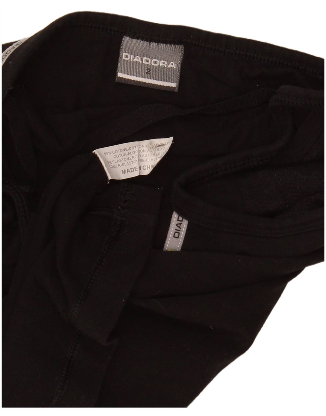 Diadora Womens Cami Top US 2 XS Algodão Preto