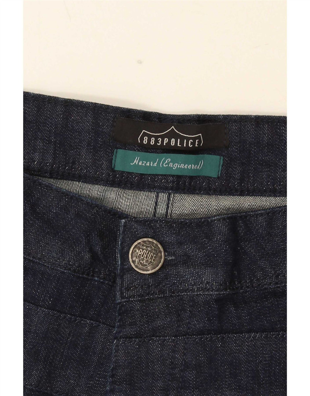 883 Police Mens Engineered Regular Fit Jeans retos W38 L30 Azul marinho