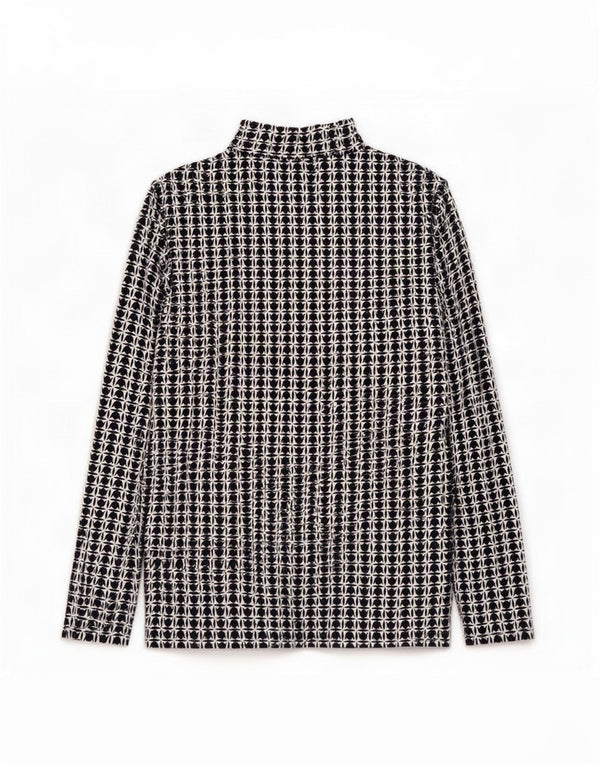 Top feminino Marks & Spencer de manga comprida Reino Unido 16 grande algodão floral azul marinho