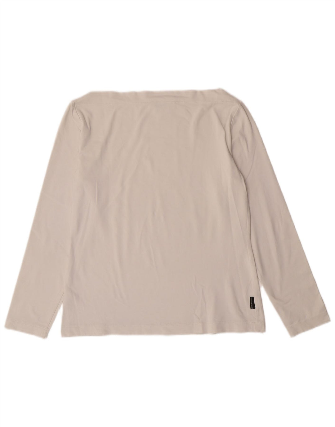 Sportmax Crop Top Feminino Manga Longa UK 12 Médio Off White Poliamida