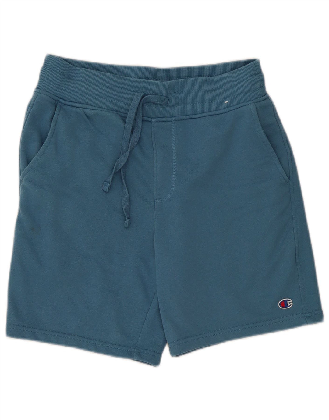 Shorts esportivos masculinos Champion pequeno azul algodão