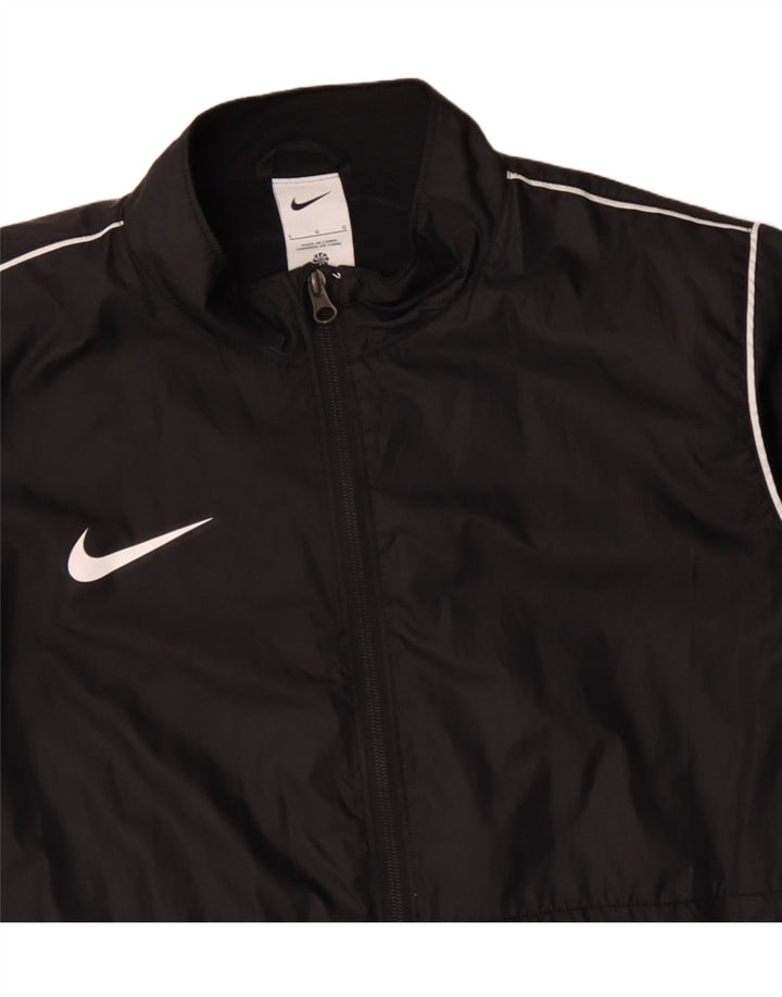 Jaqueta de chuva masculina NIKE UK 40 grande poliéster preto