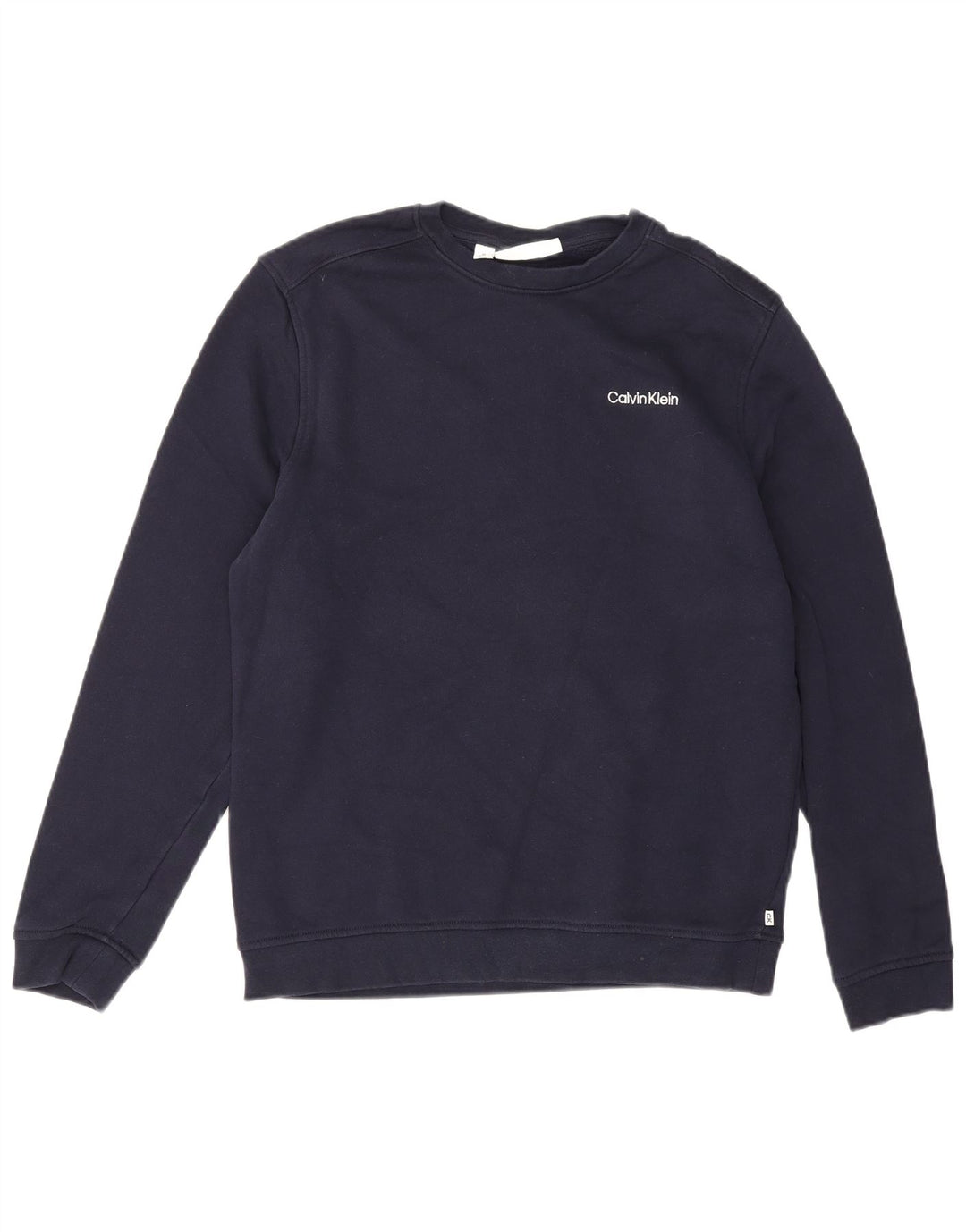 Calvin Klein Mens Golf Moletom Jumper Médio Algodão Azul Marinho