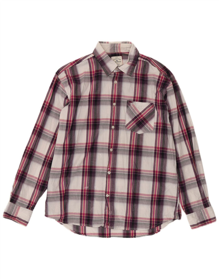 Camisa masculina Tom Tailor XL algodão xadrez multicolorido