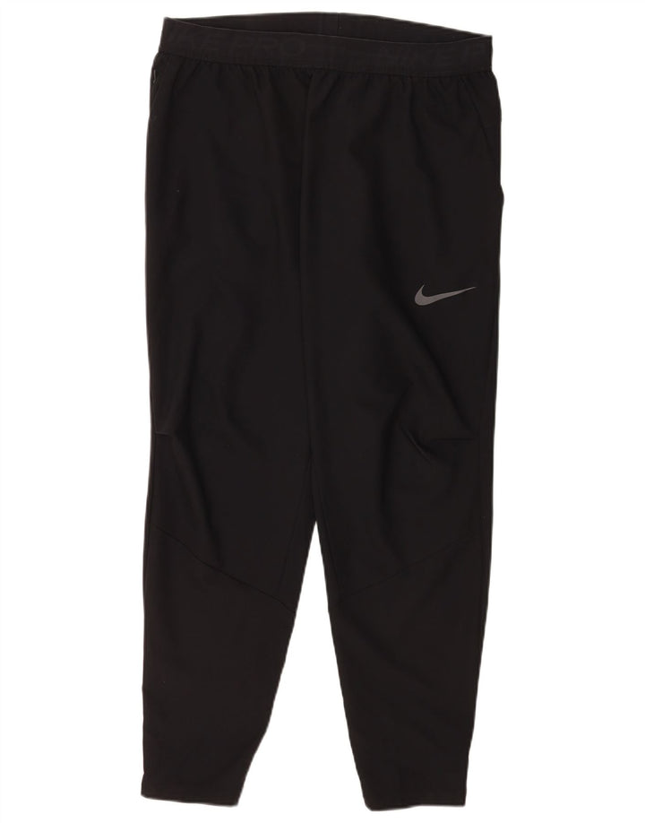 Calça de treino Nike masculina Dri Fit Graphic grande poliéster preto