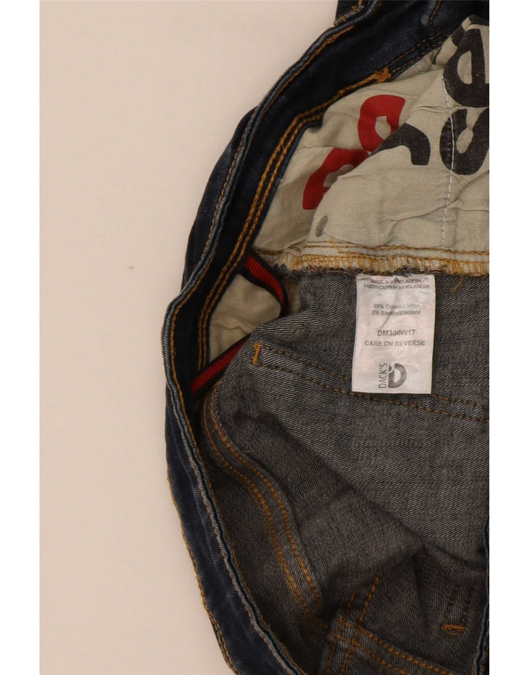 Dack's Mens Slim Jeans IT 46 Pequeno W30 L29 Azul Marinho Algodão