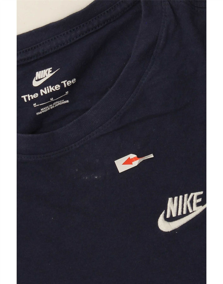 Camiseta masculina Nike Top médio algodão azul marinho