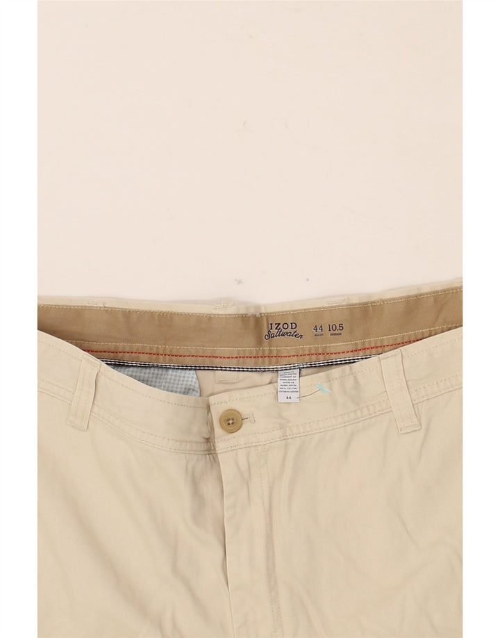 IZOD Mens Chino Shorts W44 2XL Beige Cotton Vintage Izod and Second-Hand Izod from Messina Hembry 