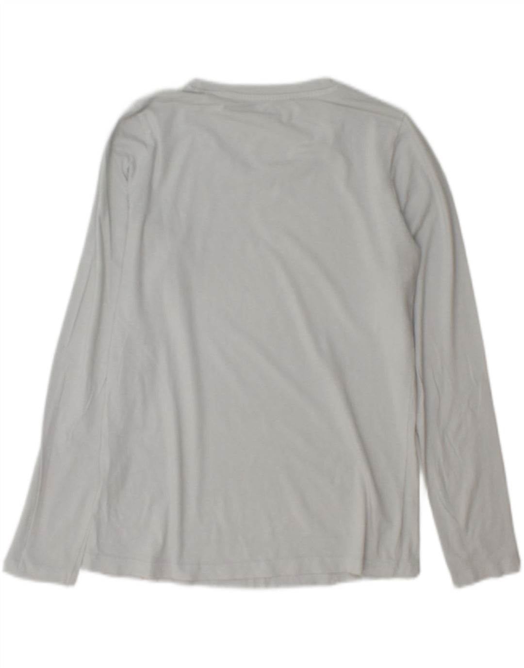 PEPE Jeans Top gráfico feminino manga comprida UK 14 cinza médio