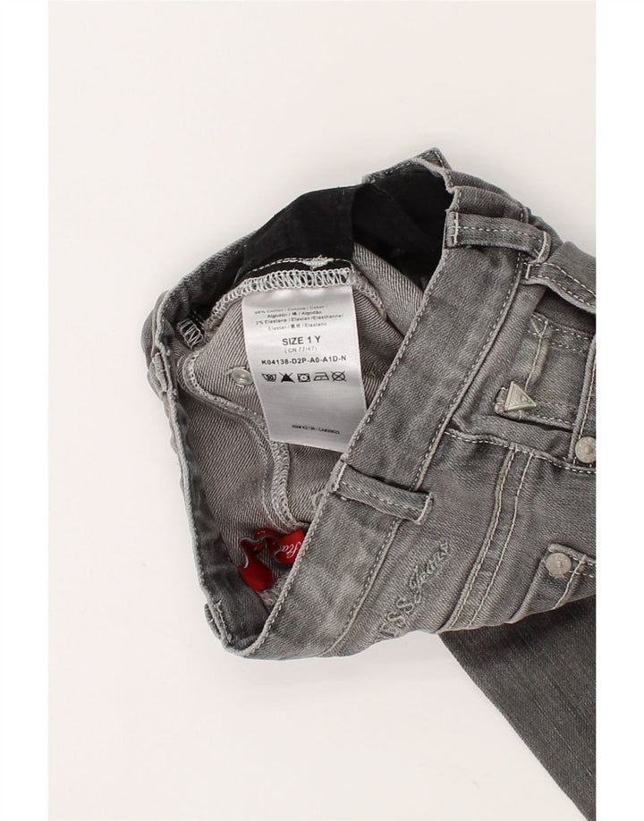 GUESS Baby Girls Straight Jeans 9-12 Months W18 L12  Grey Cotton Vintage Guess and Second-Hand Guess from Messina Hembry 