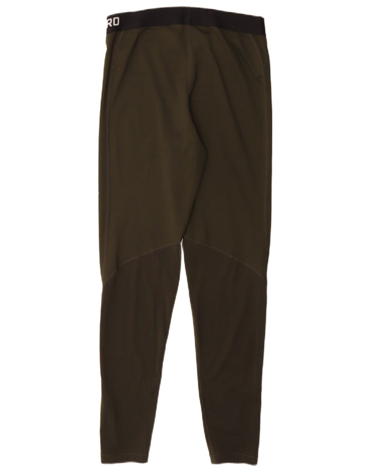 Leggings femininas Nike Dri Fit Graphic UK 14 grandes cáqui poliéster