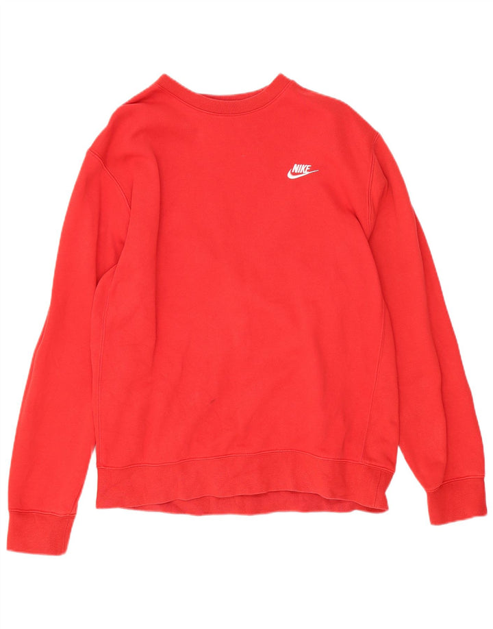 Nike moletom masculino jumper médio algodão vermelho