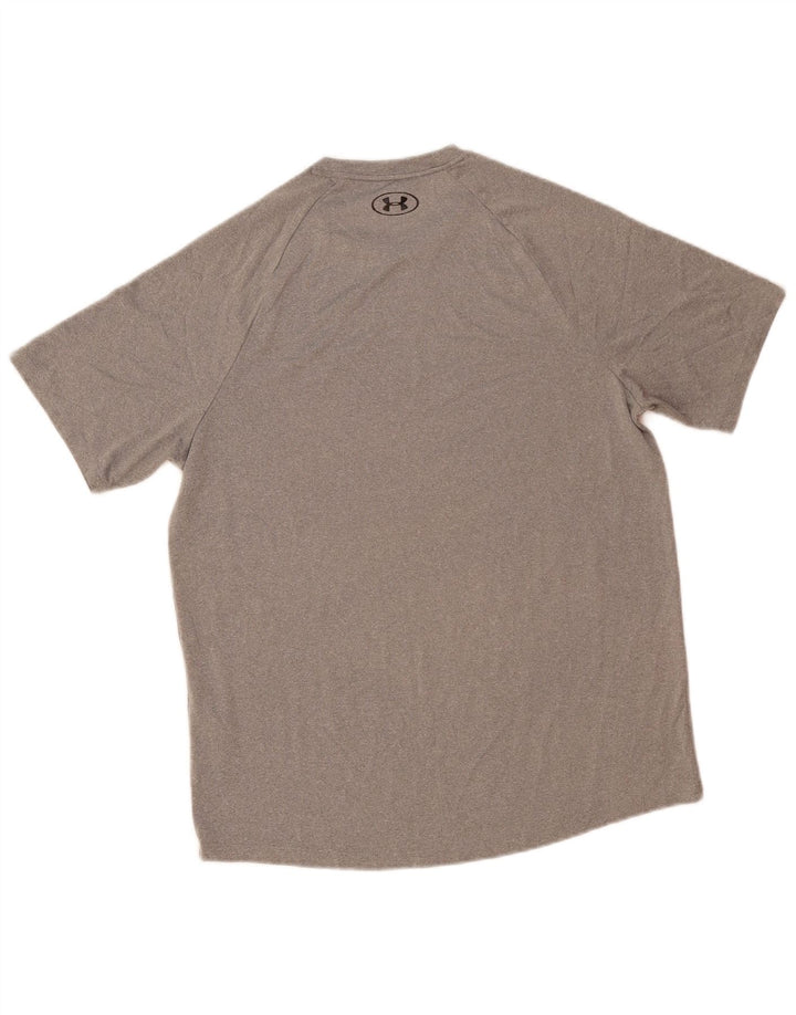 Camiseta masculina UNDER ARMOUR poliéster cinza médio