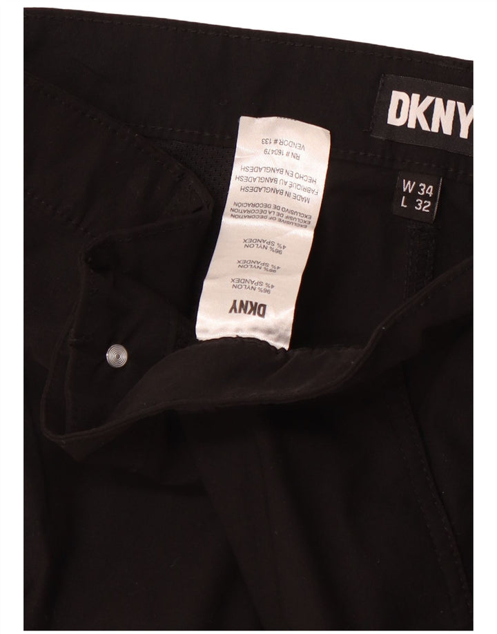 Calça cargo masculina Dkny Slim Fit W34 L32 nylon preto