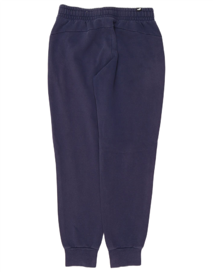 Calça de treino masculina Puma Joggers pequeno algodão azul marinho