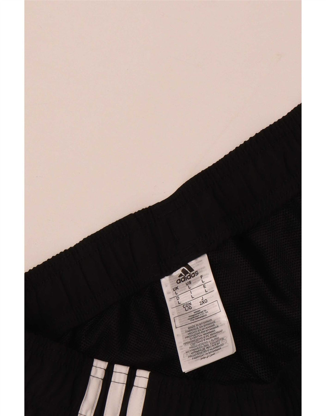 Shorts esportivos masculinos Adidas grande poliéster preto
