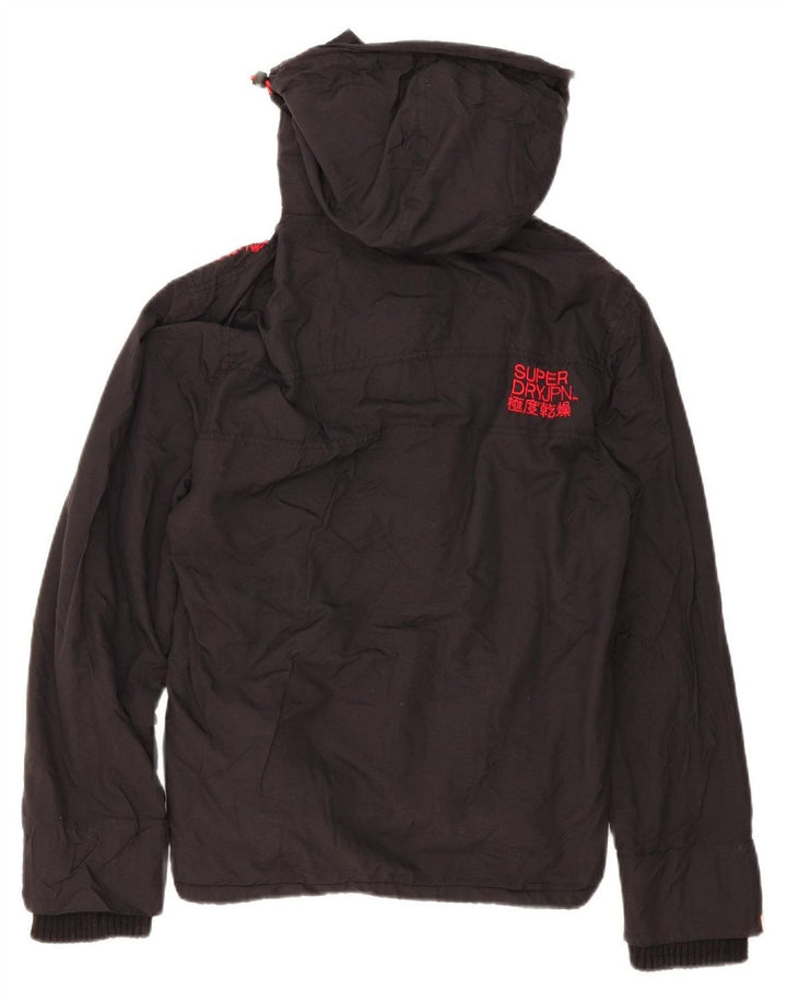 Jaqueta corta-vento masculina Superdry Windcheater Graphic UK 38 médio preto