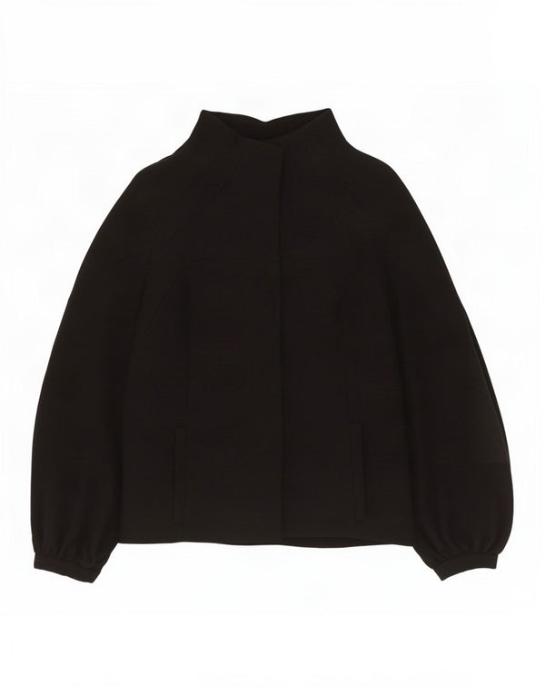 Jaqueta Blazer Feminina Zara Reino Unido 12 Lã Preta Média