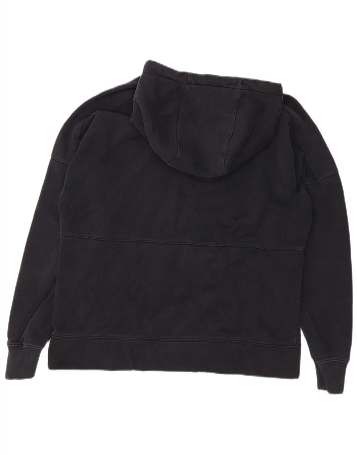 Nike masculino gráfico moletom com capuz médio algodão preto