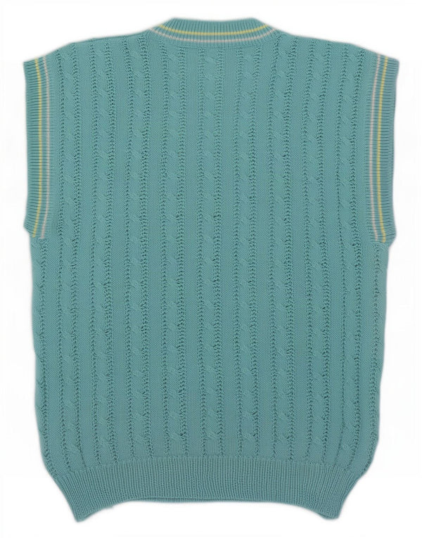 Regata masculina vintage IT 52 grande poliacrílico azul