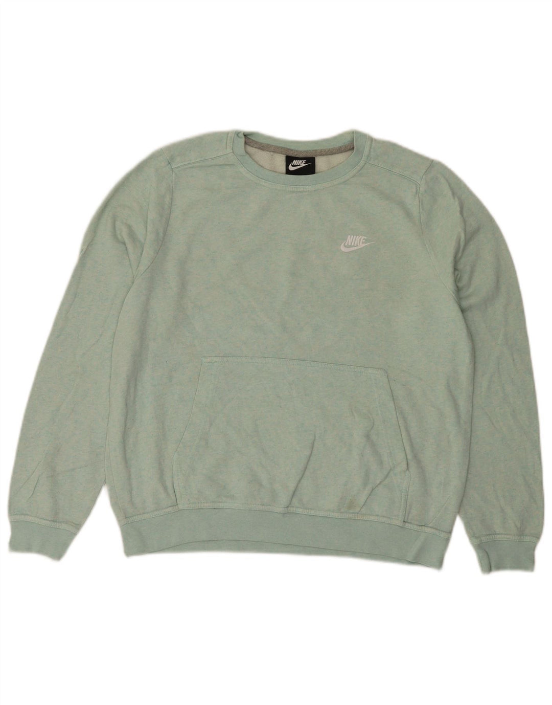 Moletom feminino Nike Jumper UK 14 médio azul algodão