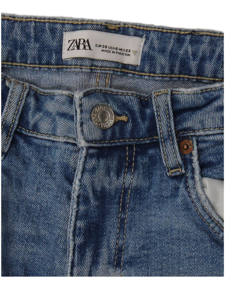 Calça jeans feminina Zara EU 38 pequena W28 L25 azul