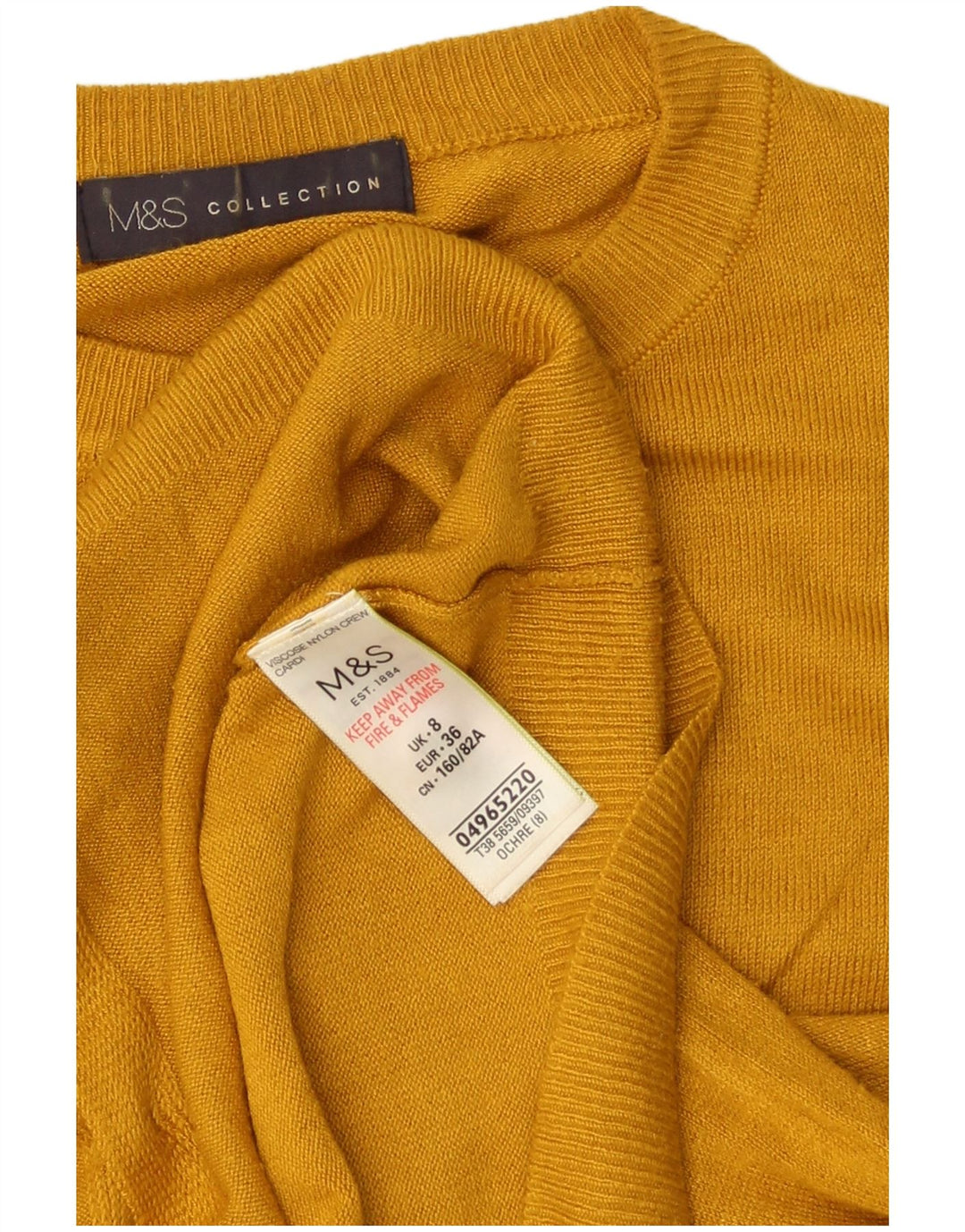 Suéter cardigã feminino grande Marks & Spencer Reino Unido 8 pequeno amarelo