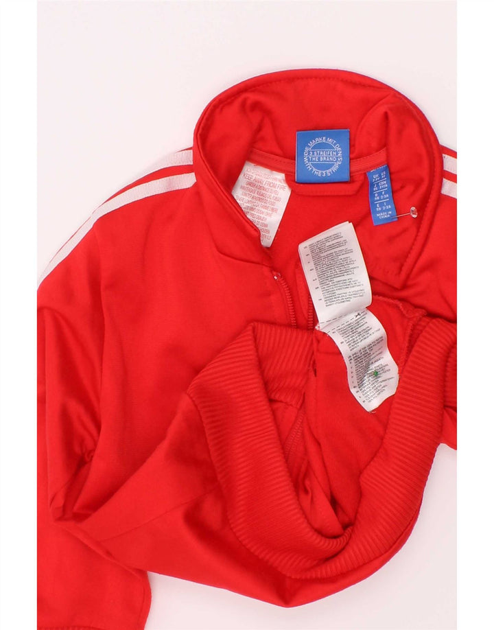 Jaqueta Adidas Boys Graphic Tracksuit Top 2-3 Anos Poliéster Vermelho