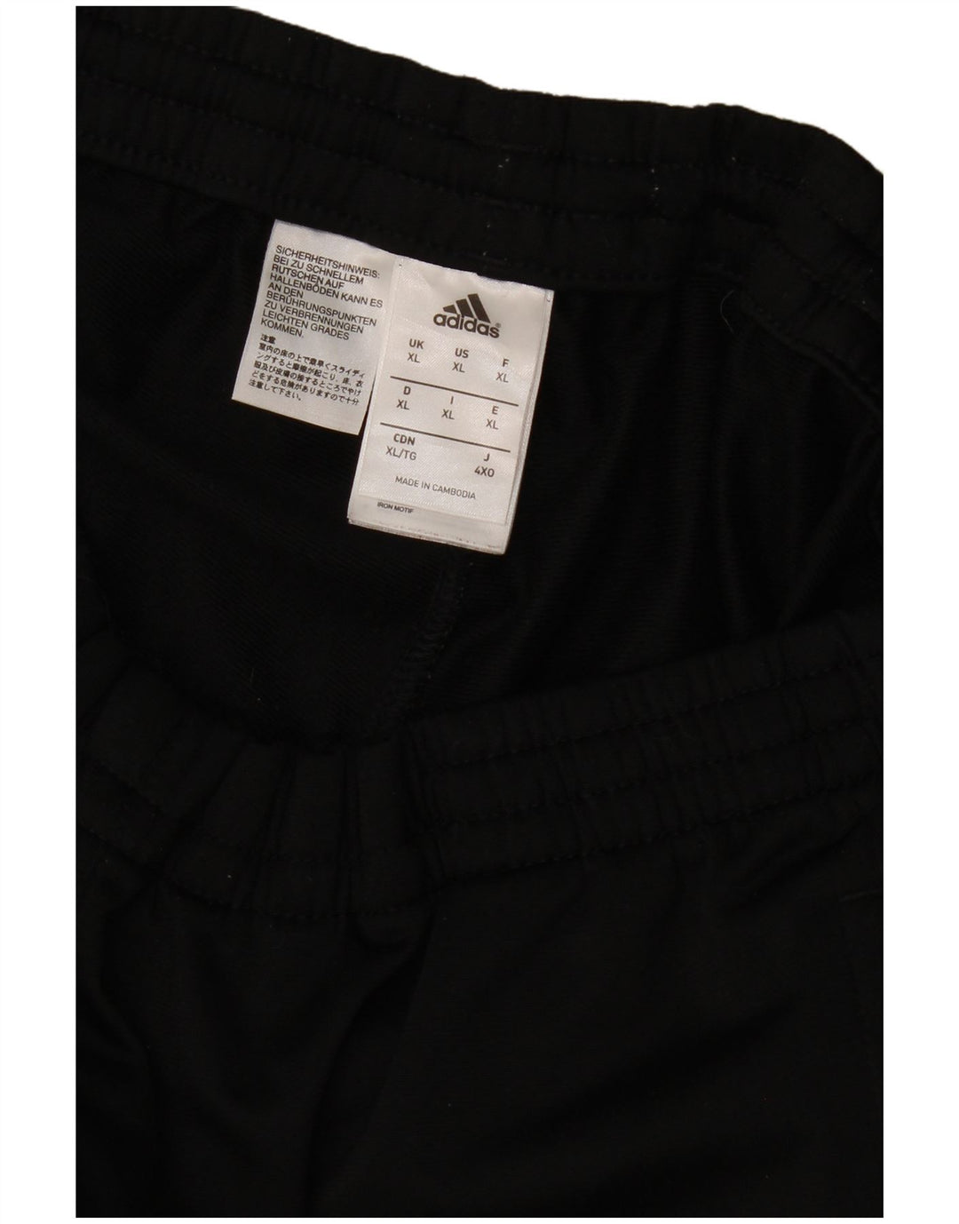 Adidas Mens Treino Calças Joggers XL Preto Poliéster
