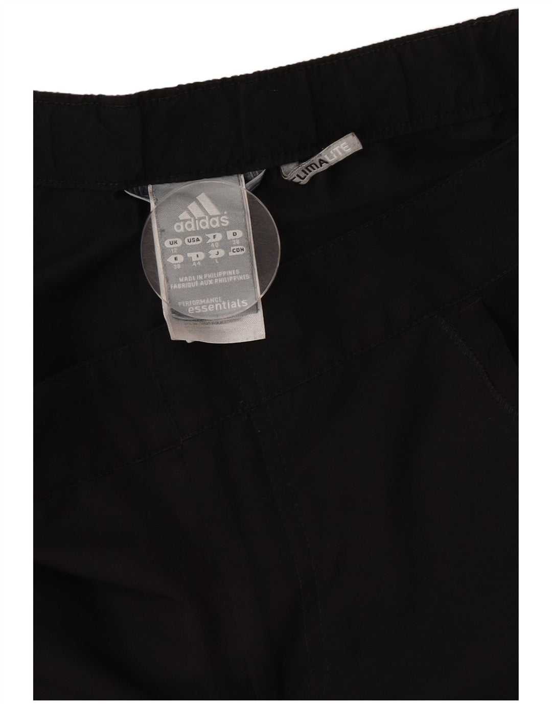 Adidas Womens Climalite Sport Shorts UK 12 Médio Preto Poliéster