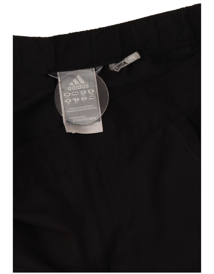 Adidas Womens Climalite Sport Shorts UK 12 Médio Preto Poliéster