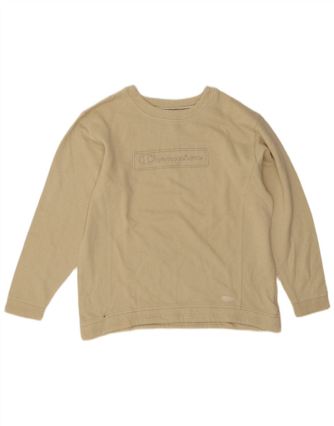 Champion feminino gráfico oversized moletom jumper UK 10 pequeno verde