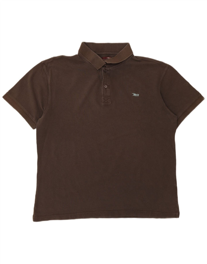 Camisa polo masculina Marlboro Classics 2XL algodão marrom