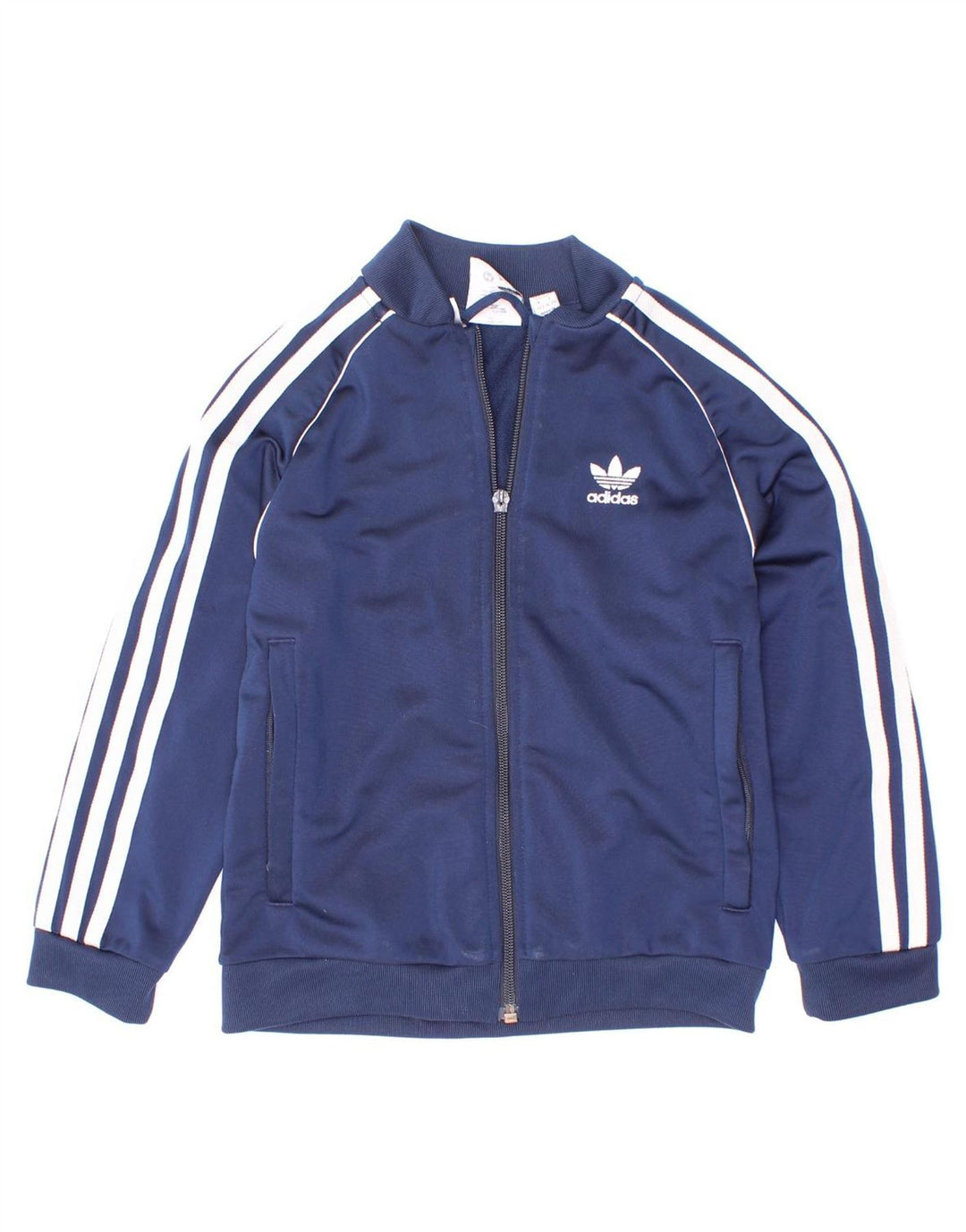 Casaco de treino Adidas Boys 6-7 anos azul marinho poliéster