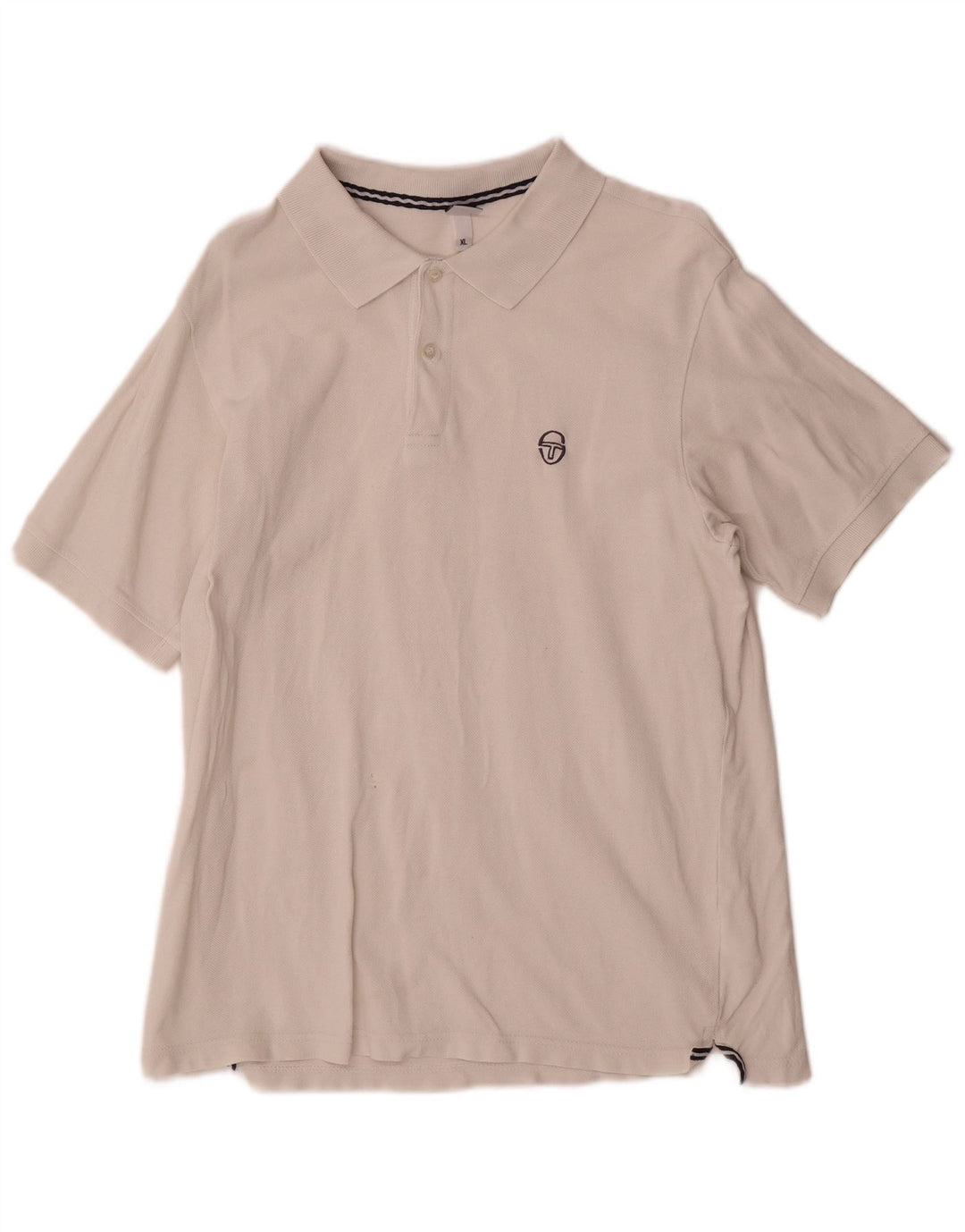 Camisa polo masculina Sergio Tacchini XL algodão branco