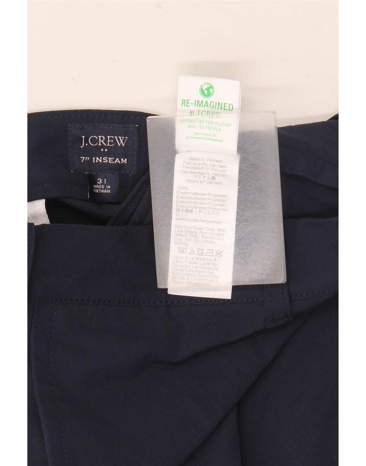 Shorts Chino masculino J. Crew W31 poliéster azul marinho médio