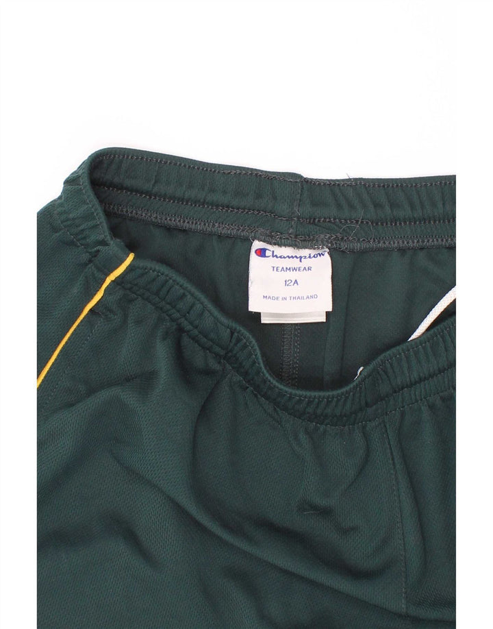 Shorts esportivos Champion Boys 11-12 anos verde poliéster